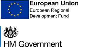 European Union ERDF and HM Government logos