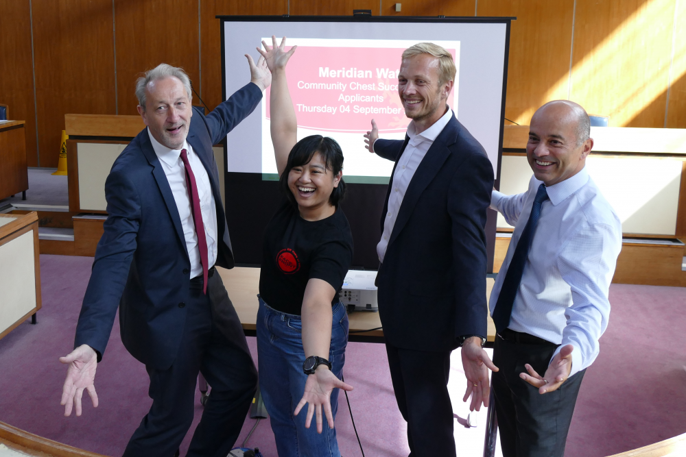 Deputy Leader and officers introduce the Community Chest Grant