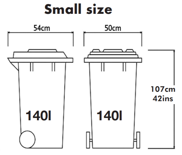 Small size green waste bins