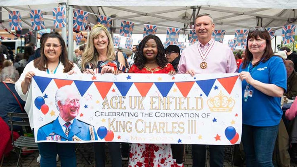 Coronation celebration at Enfield Market