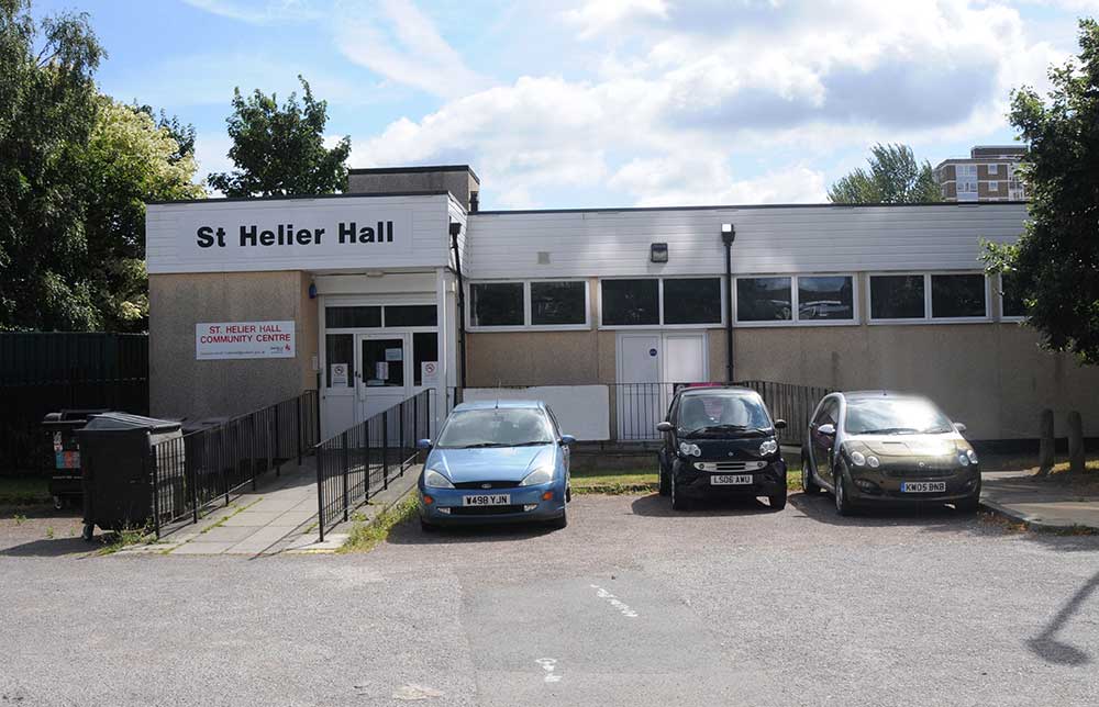 St Helier Hall outside