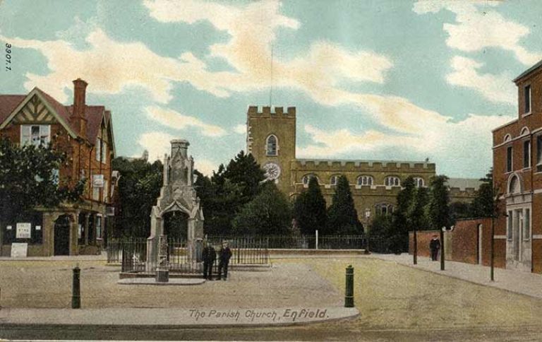 Enfield Market Cross, 1902