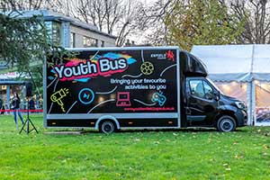 Enfield Council branded Youth bus