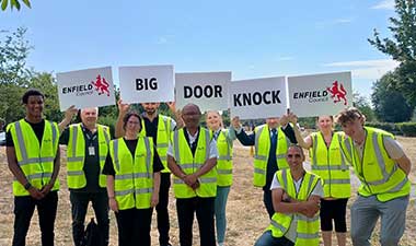 Big door knock team