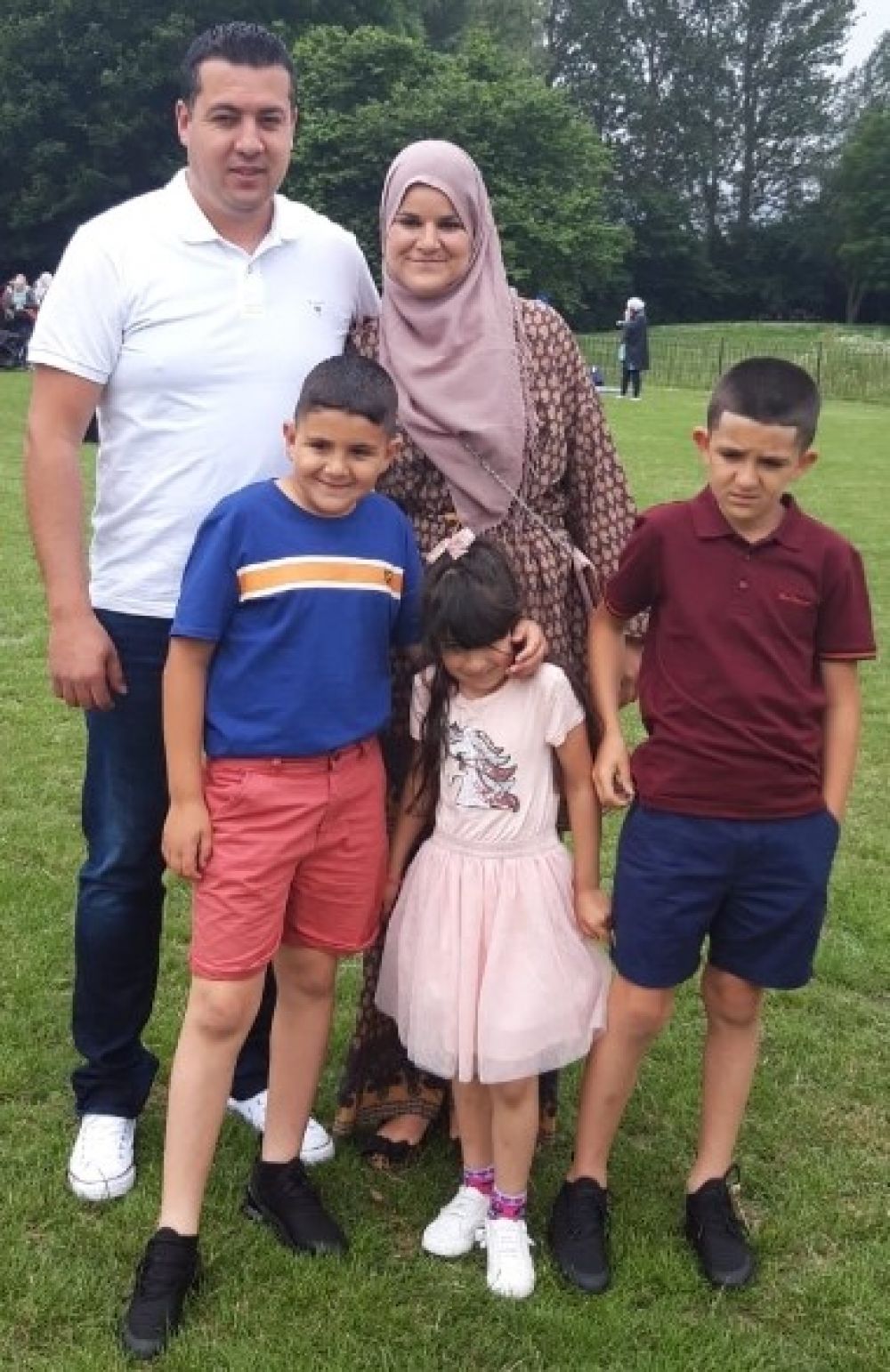 Kahina and Kaled with family