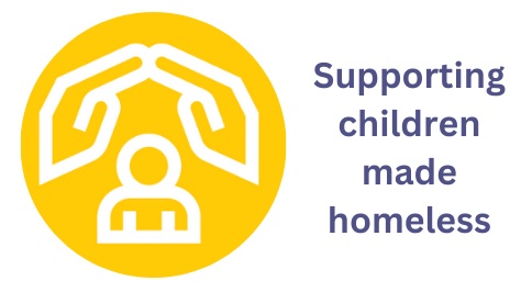 Supporting Children Made Homeless Logo