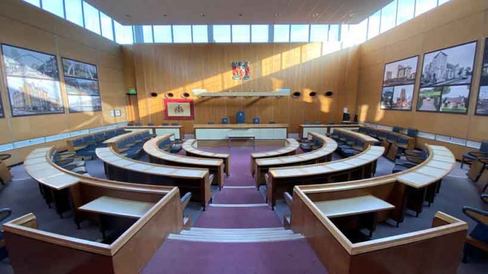 Inside of Council chamber