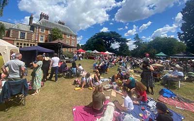 Music on lawn event at Forty Hall