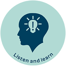 Listen and learn logo