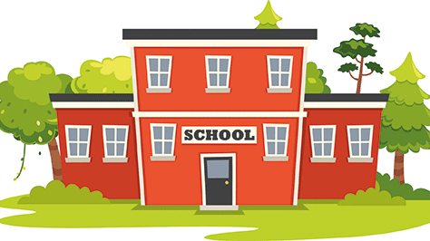Illustration of a school