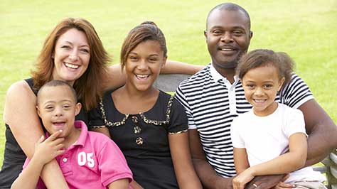 Family with 3 children