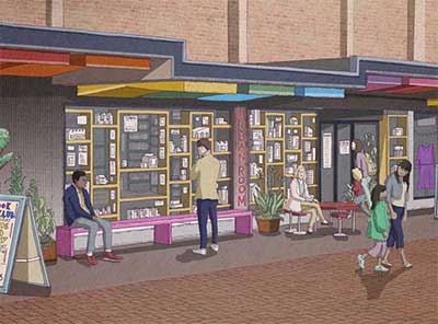 Fore Street Library artist impression