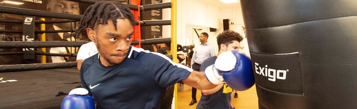 Boxer at Ponders End Youth Centre