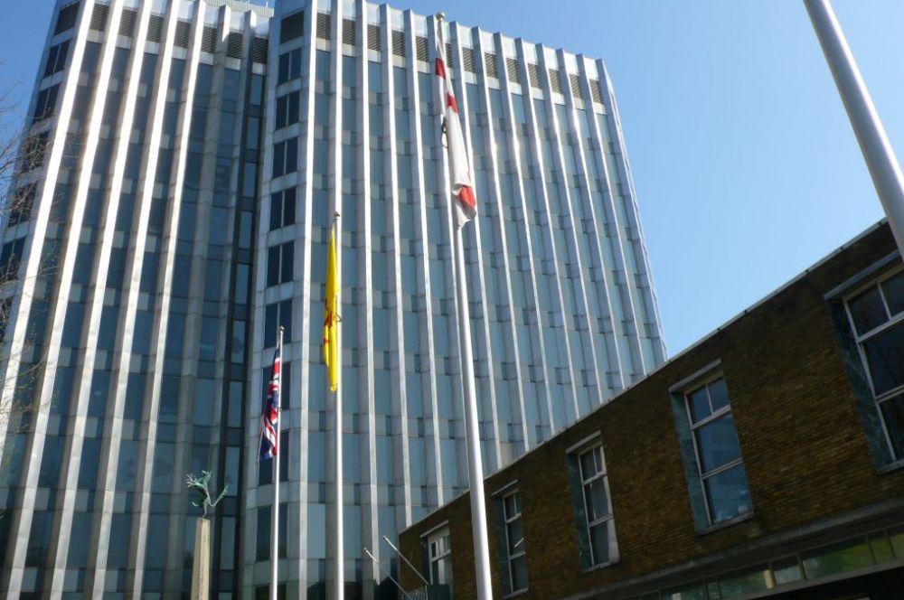 Civic Centre and adjoining buildings from outside
