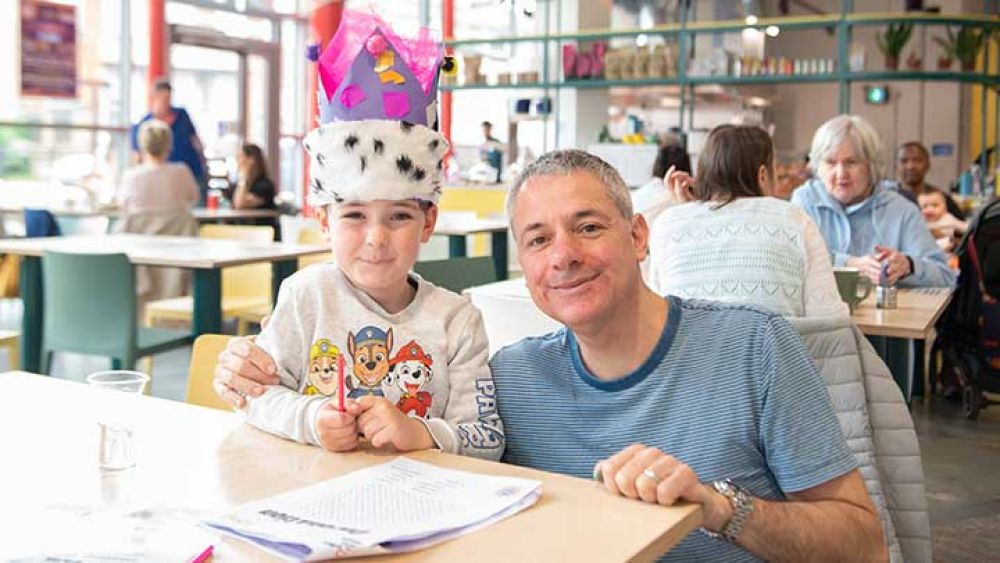 Crown making workshop at the Dugdale Arts Centre