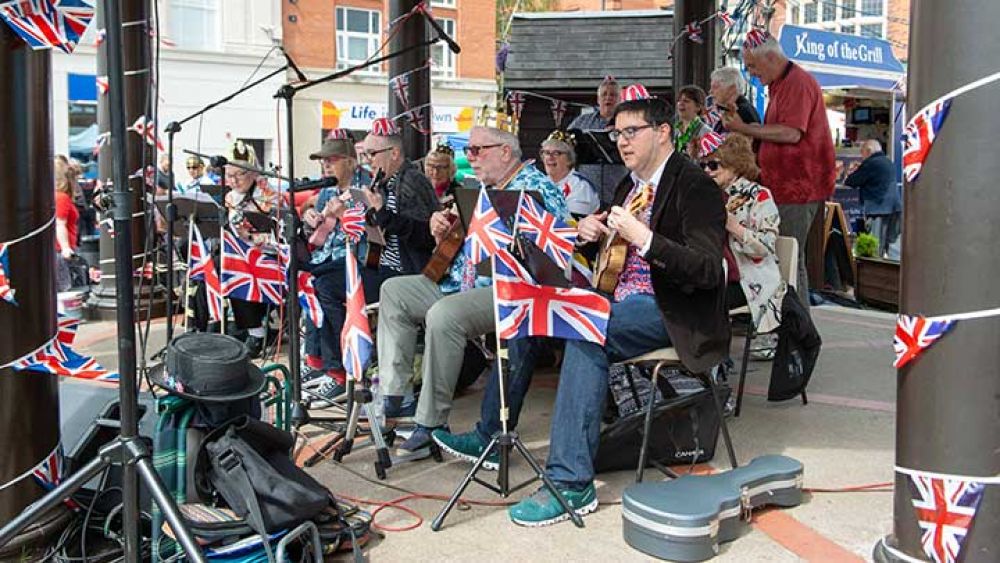 Coronation celebration at Enfield Market