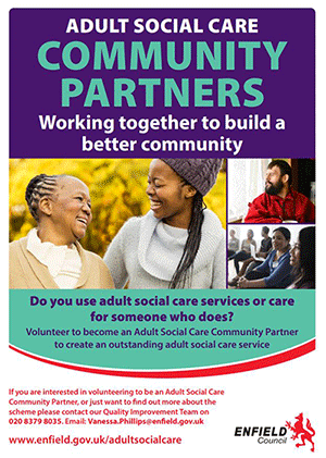 Enfield Council community partners poster
