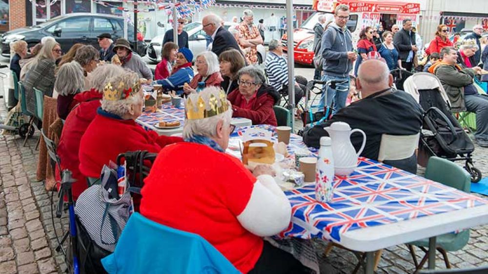 Coronation celebration at Enfield Market