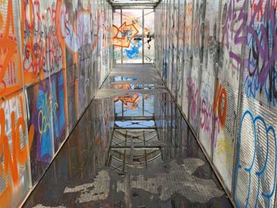 Graffiti in an underpass