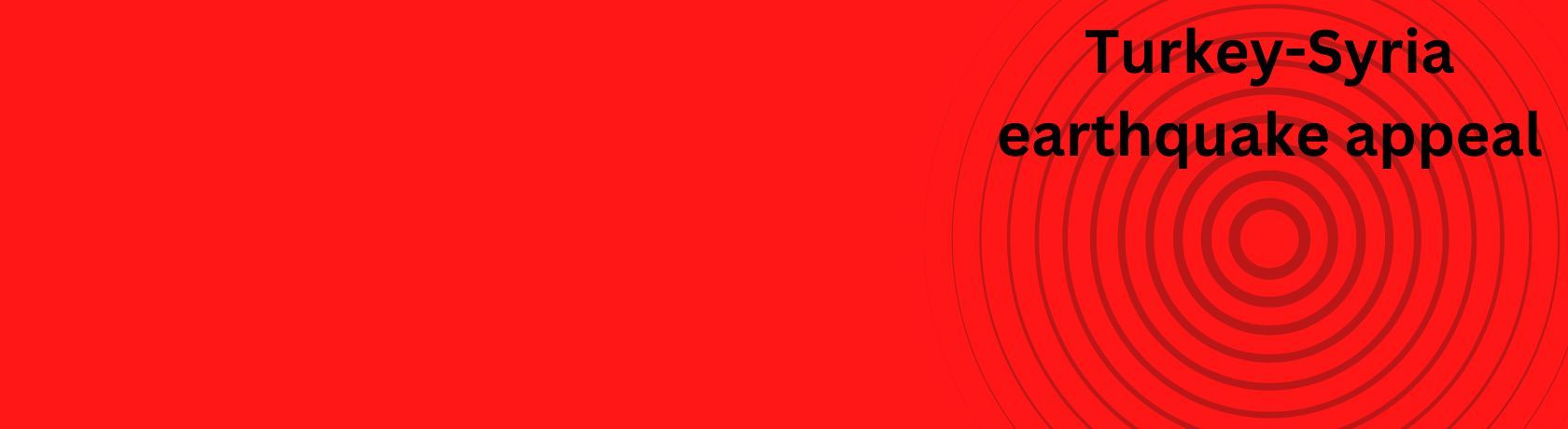 Call to action banner with concentric circles