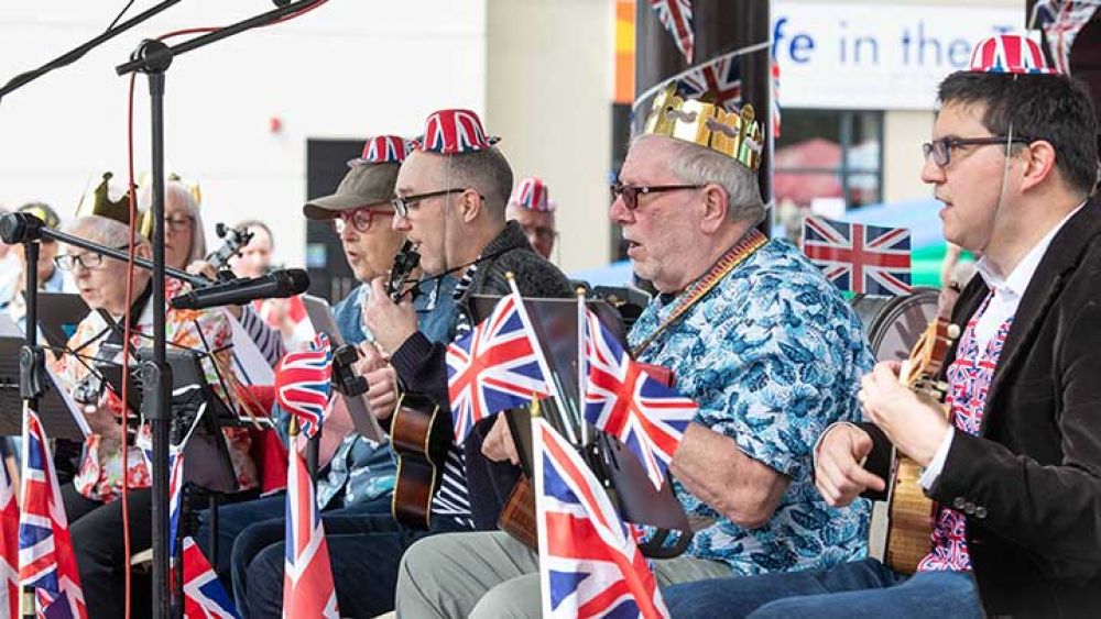 Coronation celebration at Enfield Market