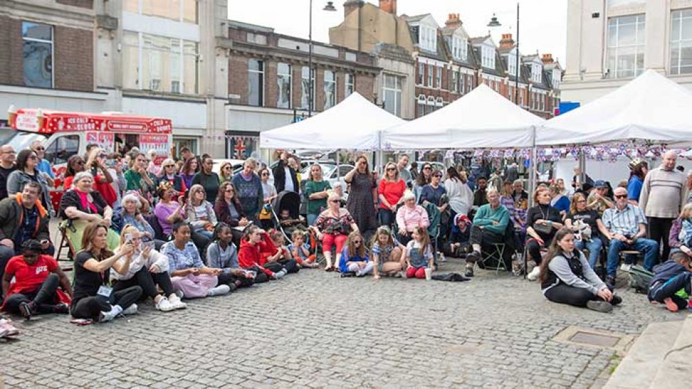 Coronation celebration at Enfield Market