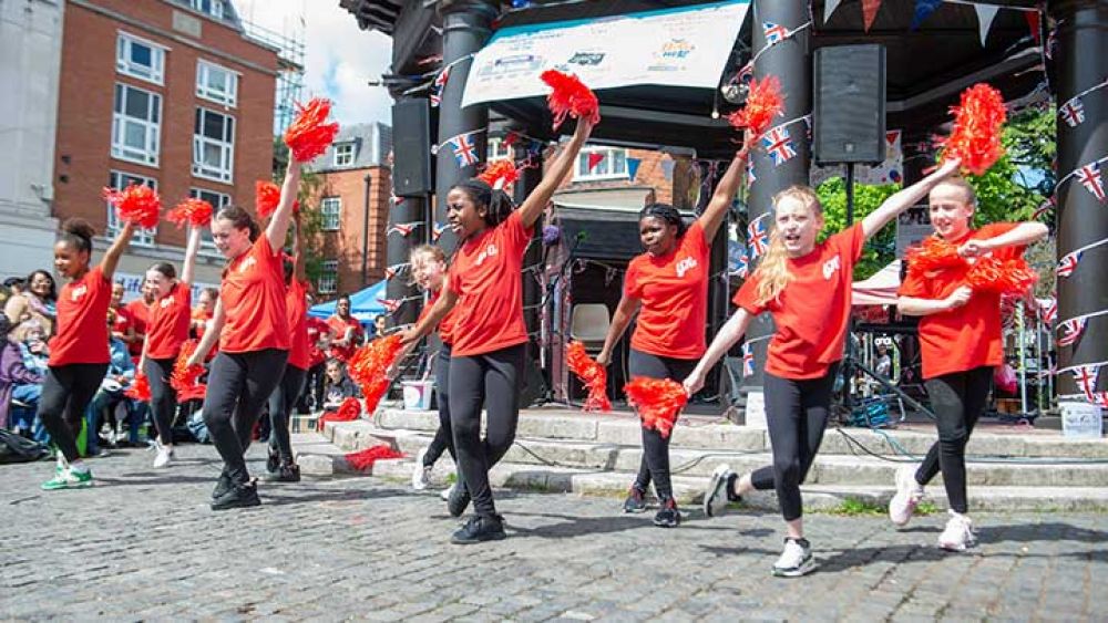 Coronation celebration at Enfield Market