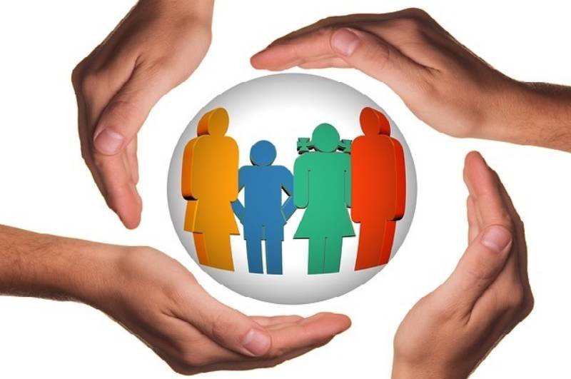 Illustration representing safeguarding and protection